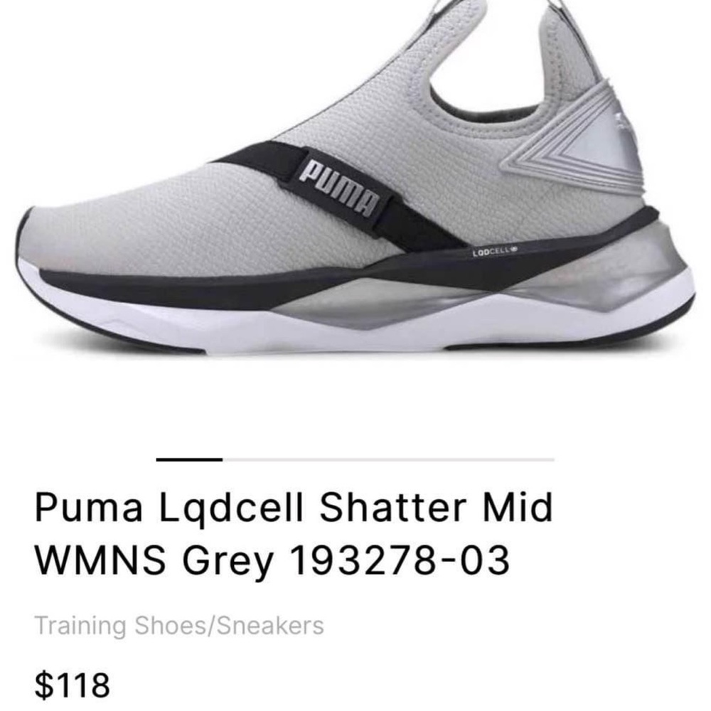 Puma Gray Athletic Shoes - Picture 6 of 6
